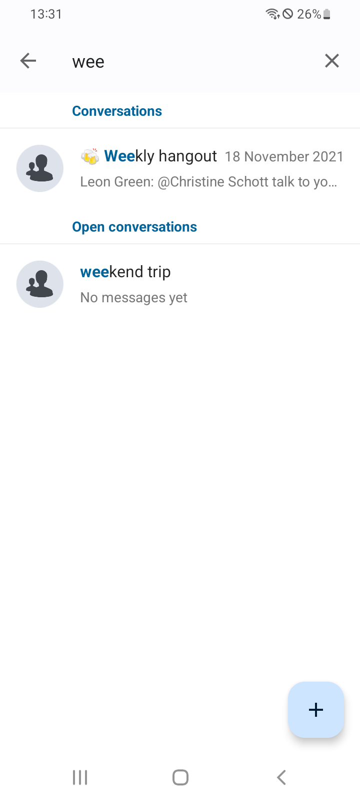 Participant search Participant search